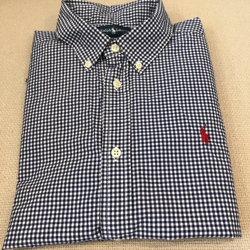 Ralph Lauren Boys Gingham Button Down